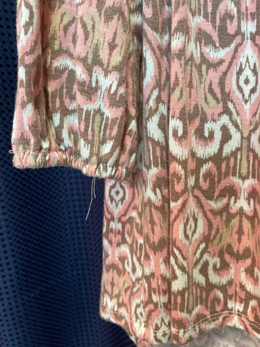Wonderly Pink Cream Patterned Long Sleeve Blouse - Picture 5 of 15